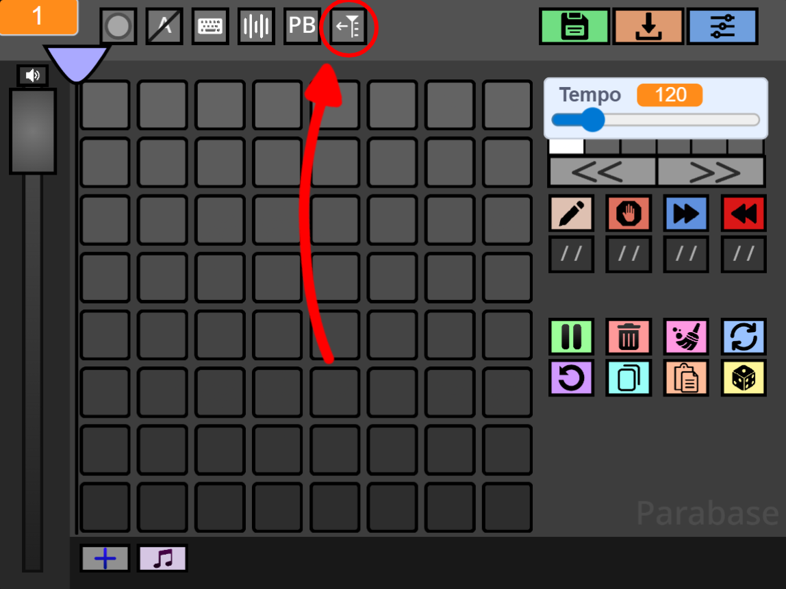 Parabase Tempo and BPM Button